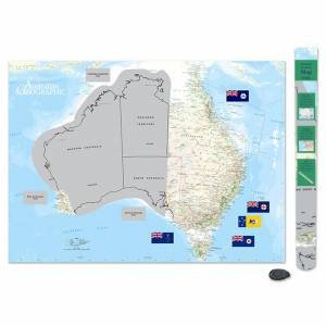 AG Australia Scratch Map Poster by Various