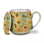 Tea Infuser Mug Van Goghs Sunflowers