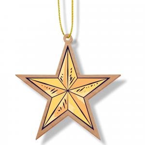 Wooden Ornament: Star by Various