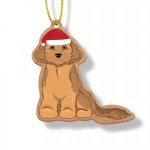 Wooden Ornament Scruffy Dog