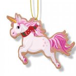 Wooden Ornament Unicorn