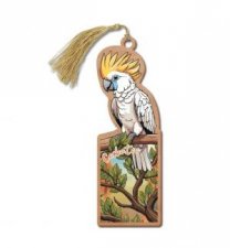 Australian Made Wooden Bookmark  Cockatoo