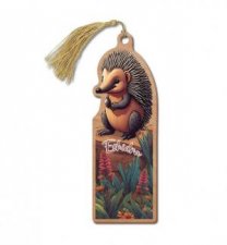 Australian Made Wooden Bookmark  Echidna