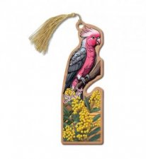 Australian Made Wooden Bookmark  Galah
