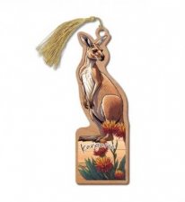 Australian Made Wooden Bookmark  Kangaroo