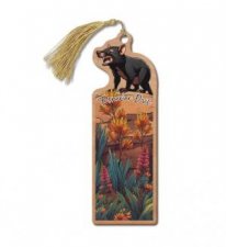 Australian Made Wooden Bookmark  Tasmanian Devil