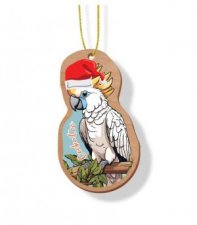 Wooden Ornament Cockatoo