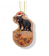 Wooden Ornament Tasmanian Devil