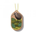 Wooden Ornament Kiwi
