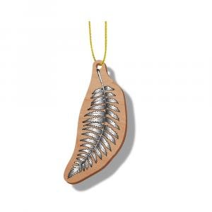 Wooden Ornament: Silver Fern by Various