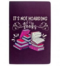 A5 Fabric Journal Lined  Its Not Hoarding If Its Books Lined
