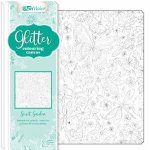 Art Maker Glitter Colouring Canvas Secret Garden