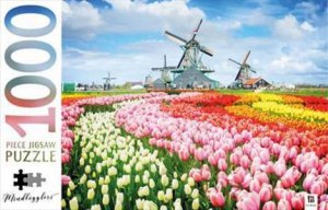 Mindbogglers 1000 Piece Jigsaw: Dutch Windmills, Holland, Netherlands