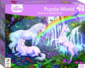 Junior Jigsaw Sparkly Puzzle World: Unicorn Waterfalls