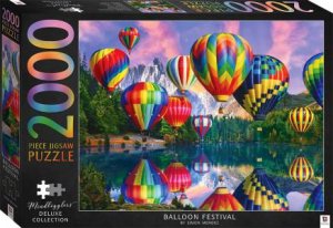 Illustrated 2000pc Jigsaws: Hot Air Balloons Over Mountains by Various