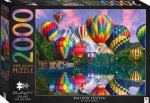 Illustrated 2000pc Jigsaws Hot Air Balloons Over Mountains