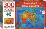 Puzzlebilities 300 Piece Jigsaw Puzzle Map Of Australia  New Zealand