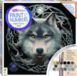 Paint By Numbers Canvas Anne Stokes: Night Forest Wolf by Anne Stokes