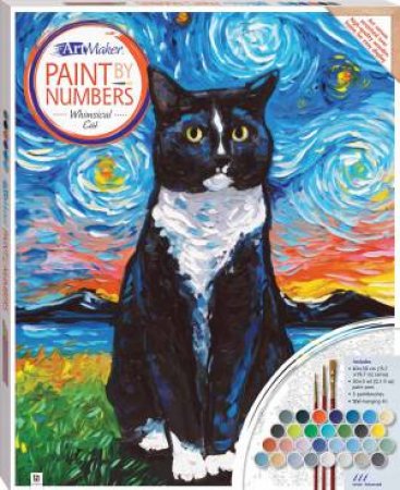 Paint By Numbers Canvas: Whimsical Cat by Various