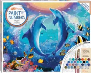 Paint By Numbers Canvas: Playful Dolphins by Various