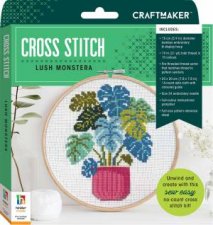 Craft Maker CrossStitch Kit Lush Monstera