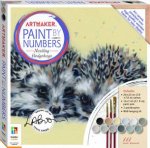 Art Maker Paint By Numbers Canvas Nestling Hedgehogs