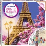Art Maker Paint By Numbers Canvas Eiffel Tower In Spring