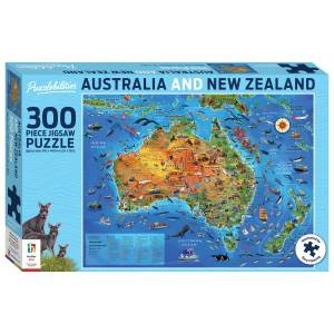 Puzzlebilities 300-Piece Jigsaw: Australia And New Zealand Map by Various