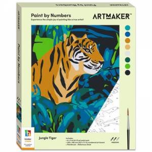 Art Maker Paint by Numbers Jungle Tiger by Hinkler Pty Ltd