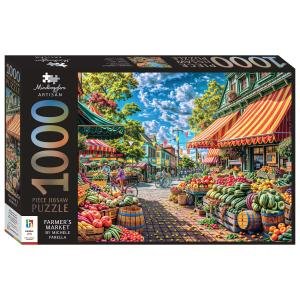 Mindbogglers Artisan 1000 Piece Jigsaw: Farmer's Market by Michele Farella