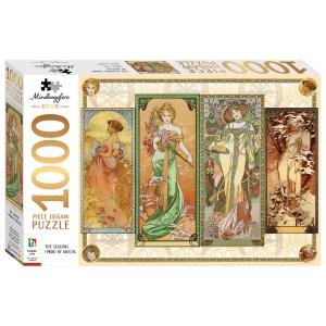 Mindbogglers Gold 1000 Piece Jigsaw: Les Saisons, Alphonse Mucha