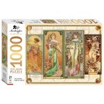 Mindbogglers Gold 1000 Piece Jigsaw Les Saisons Alphonse Mucha