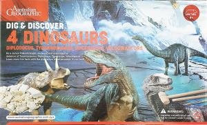 Australian Geographic Dinosaur Dig & Discover 4 Pack by Various