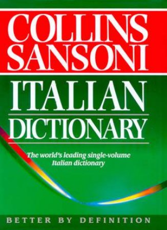 Collins Sansoni Italian Dictionary by Various