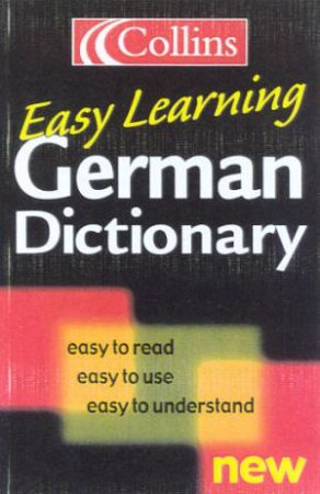 Collins Easy Learning German Dictionary by Various