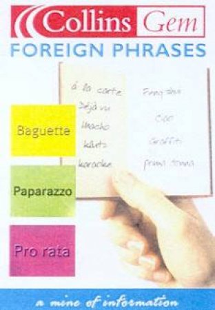 Collins Gem: Foreign Phrases by Various