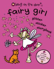 Bang On The Door Fairy Girl Glitter Sticker Storybook