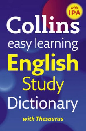 Collins Easy Learning English Study Dictionary by .