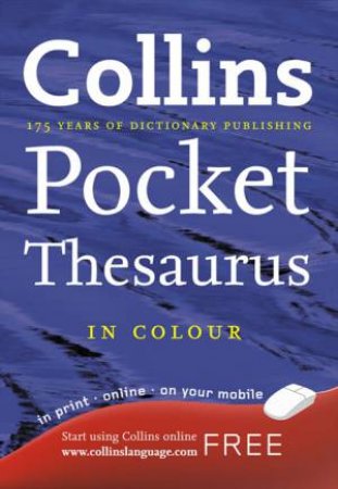Collins Pocket Thesaurus in Colour, 4th Ed by Various