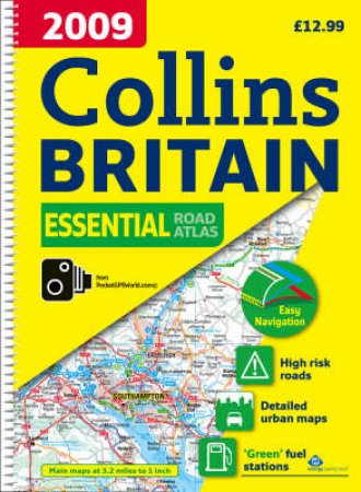 Collins Britain Essential Road Atlas 2009 by Various