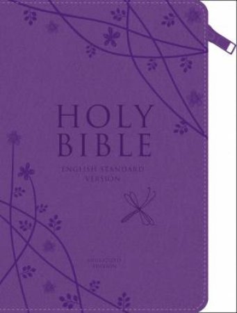 Holy Bible: English Standard Version (ESV) Zipped Compact Purple by None