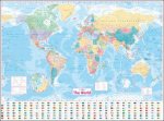 Collins World Wall Laminated Map New Edition