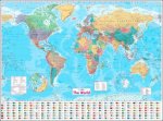 Collins World Wall Paper Map New Edition