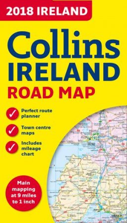 2018 Collins Map Of Ireland by Collins Maps
