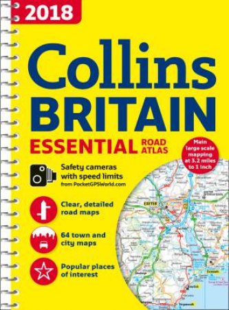 2018 Collins Essential Road Atlas Britain by Collins Maps