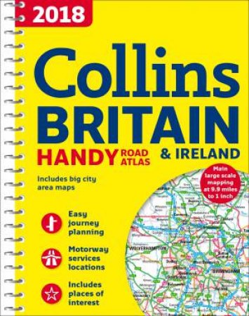 2018 Collins Handy Road Atlas Britain by Collins Maps