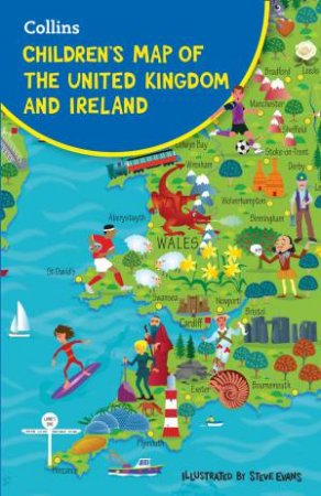 Children's Map Of The United Kingdom And Ireland by Collins Maps & Steve Evans