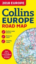 2018 Collins Map Of Europe New Edition