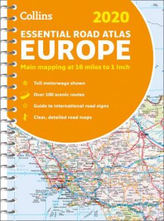 2020 Collins Essential Road Atlas Europe [New Edition] by Collins Maps