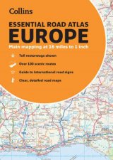 2022 Collins Essential Road Atlas Europe New Edition